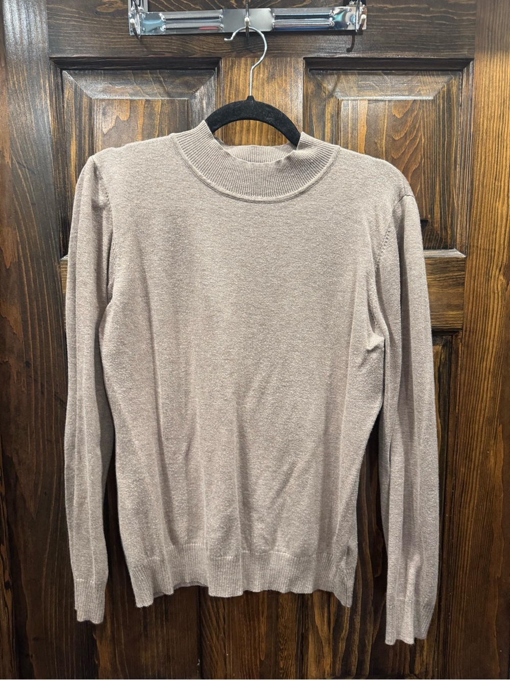 Women’s Crewneck Sweater in Light Taupe